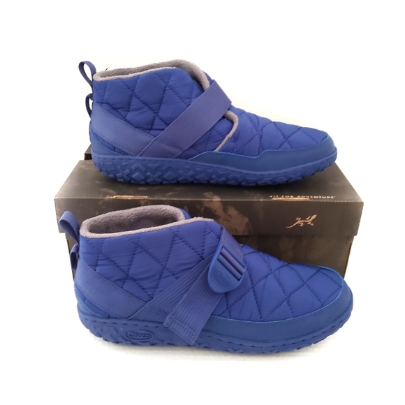 Chaco Men's Ramble Puff Quilted Anckle Booties In Cobalt Blue - Picture 12 of 13